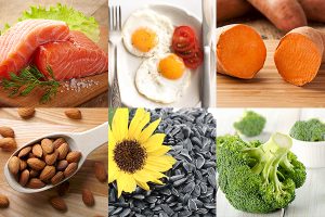 مواد غذایی موثر برای سلامتی مو 789654123652875214